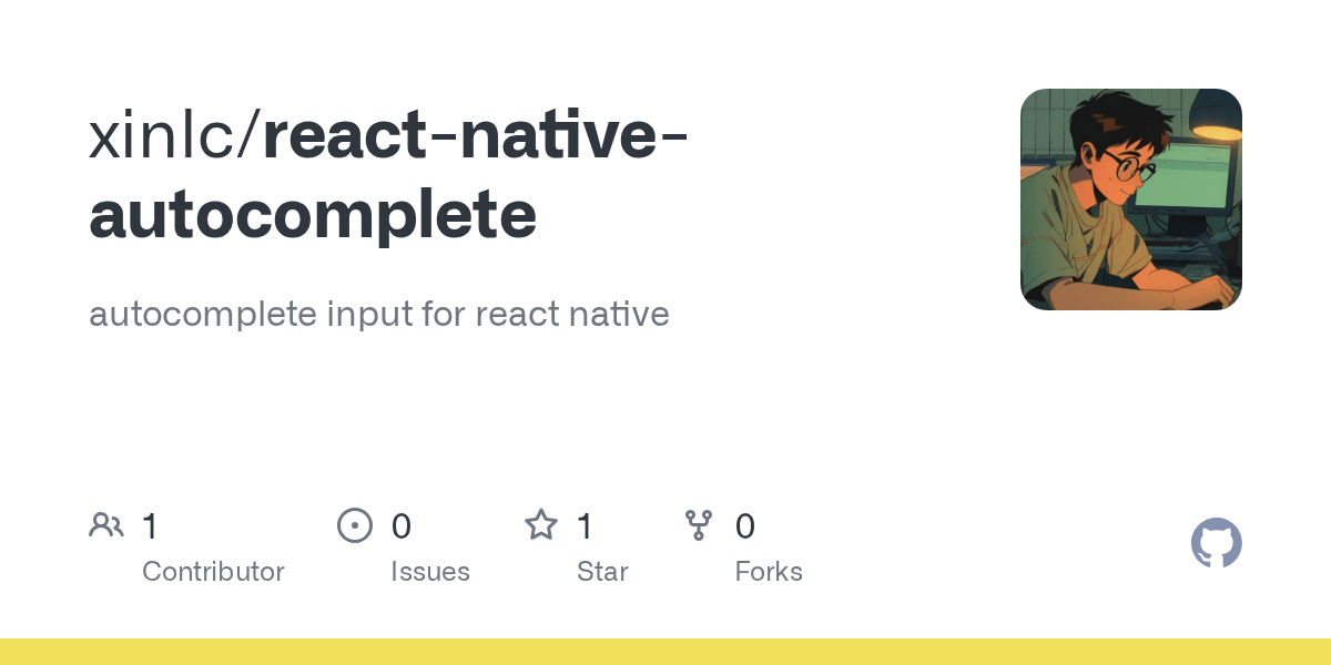 GitHub input for react native