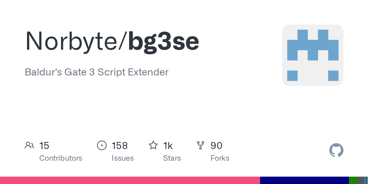 GitHub Norbyte/bg3se Baldur's Gate 3 Script Extender