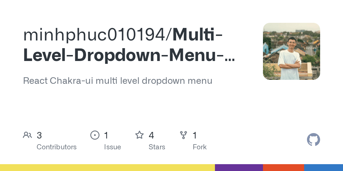 GitHub minhphuc010194/MultiLevelDropdownMenuReact React Chakra