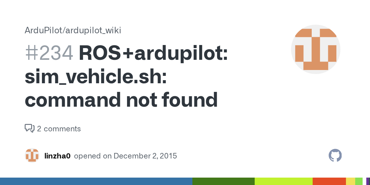 ROS+ardupilot sim_vehicle.sh command not found · Issue 234