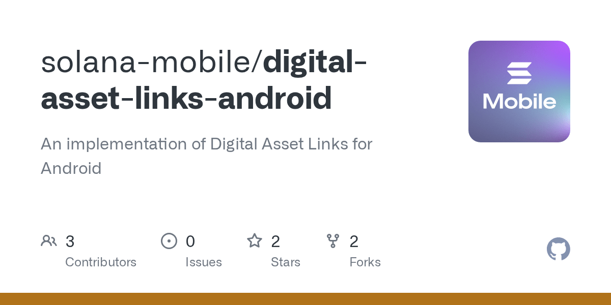 GitHub solanamobile/digitalassetlinksandroid An implementation
