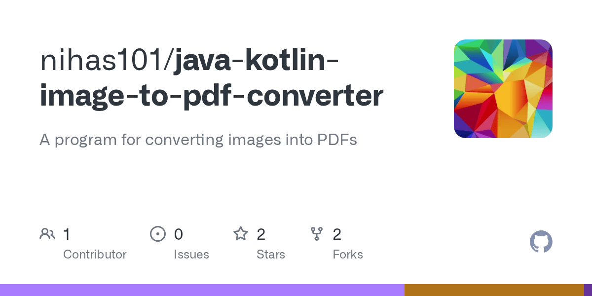 GitHub nihas101/javakotlinimagetopdfconverter A program for