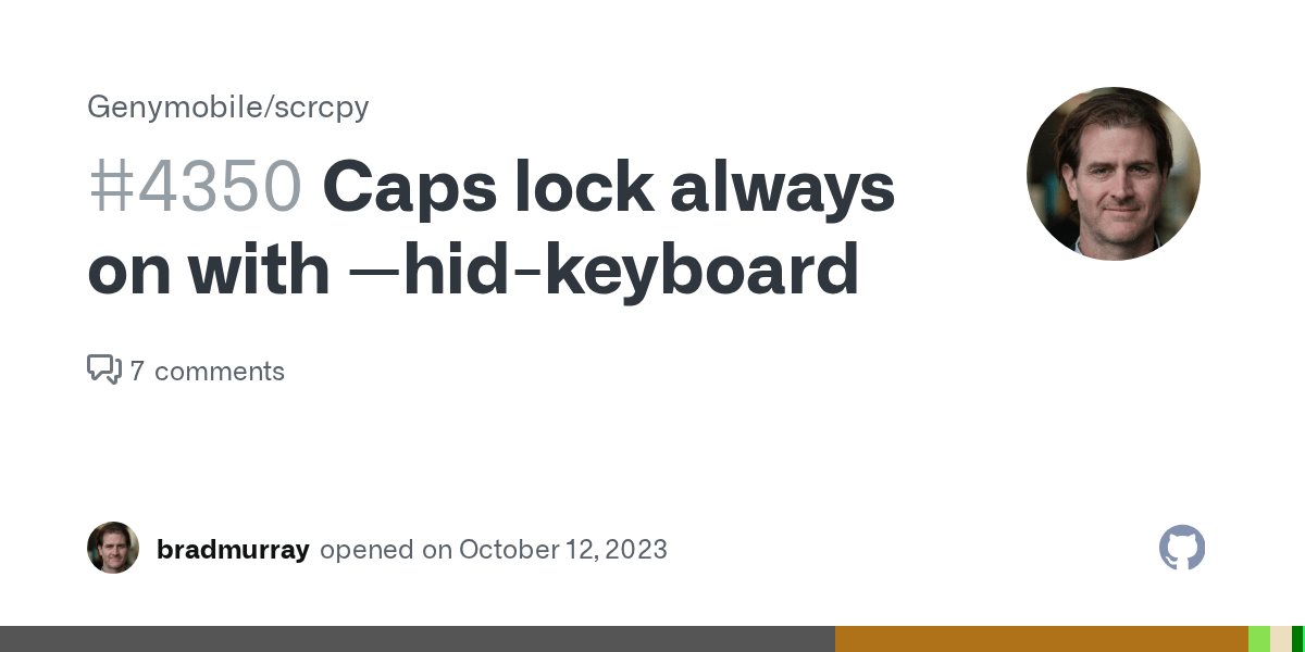 Caps lock always on with hidkeyboard · Issue 4350 · Genymobile