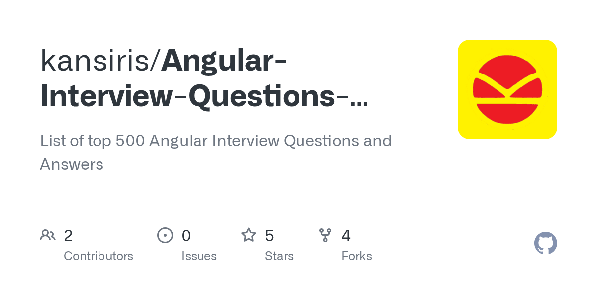 GitHub kansiris/AngularInterviewQuestionsAnswers List of top 500