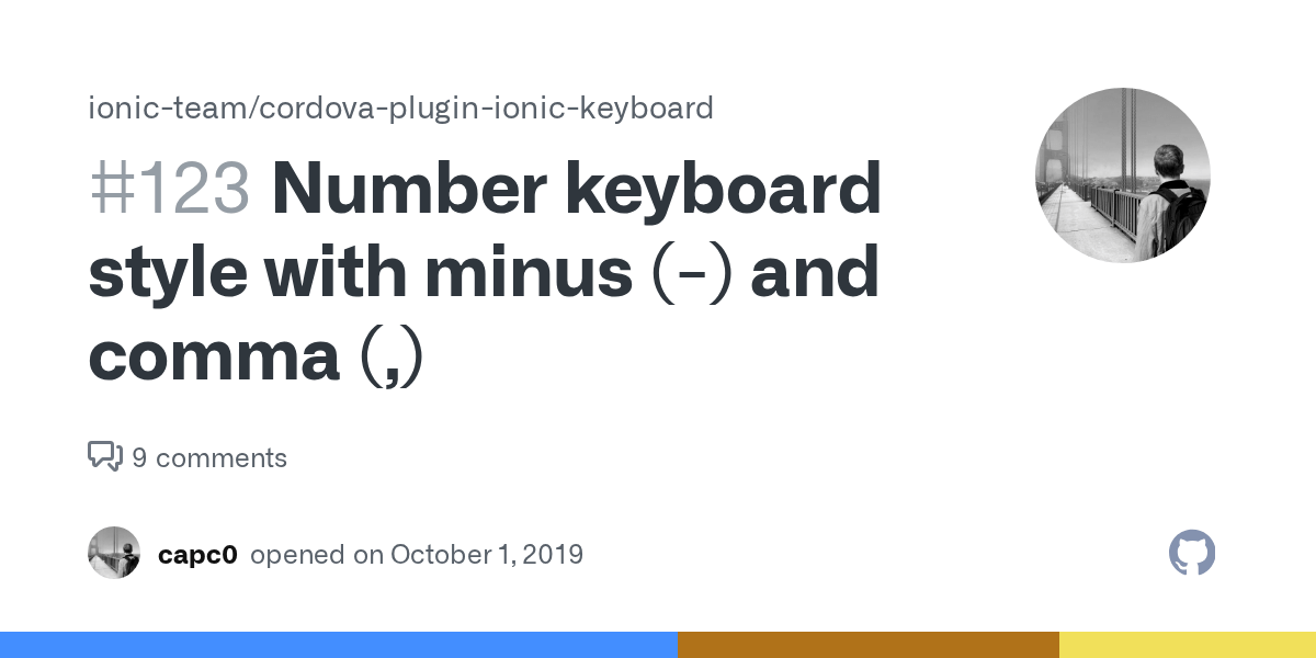 Number keyboard style with minus () and comma (,) · Issue 123 · ionic