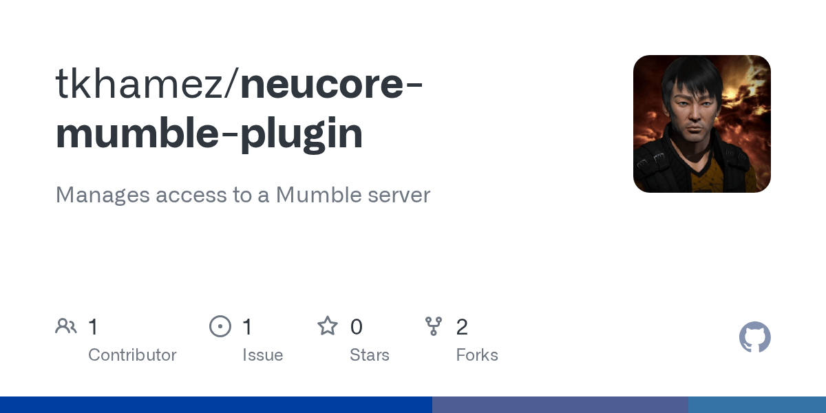 GitHub tkhamez/neucoremumbleplugin Manages access to a Mumble server