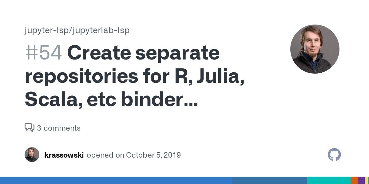 Create separate repositories for R, Julia, Scala, etc binder demos