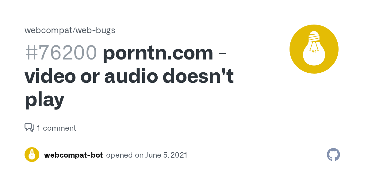 porntn.com - video or audio doesn't play · Issue #76200 · webcompat/web-bugs · GitHub