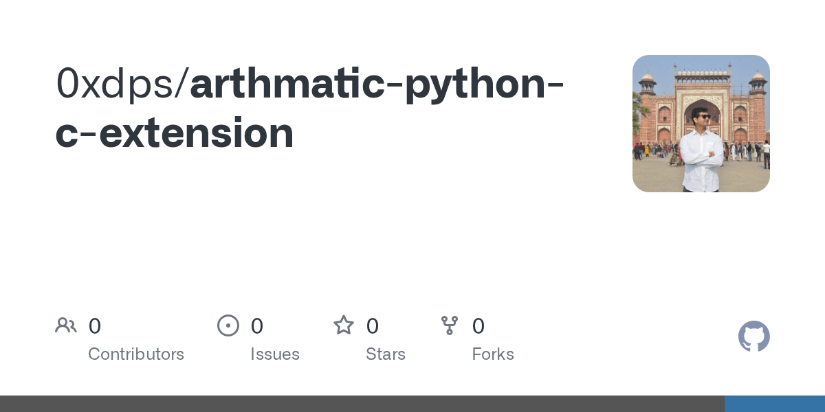 GitHub devendrapratap02/arthmaticpythoncextension