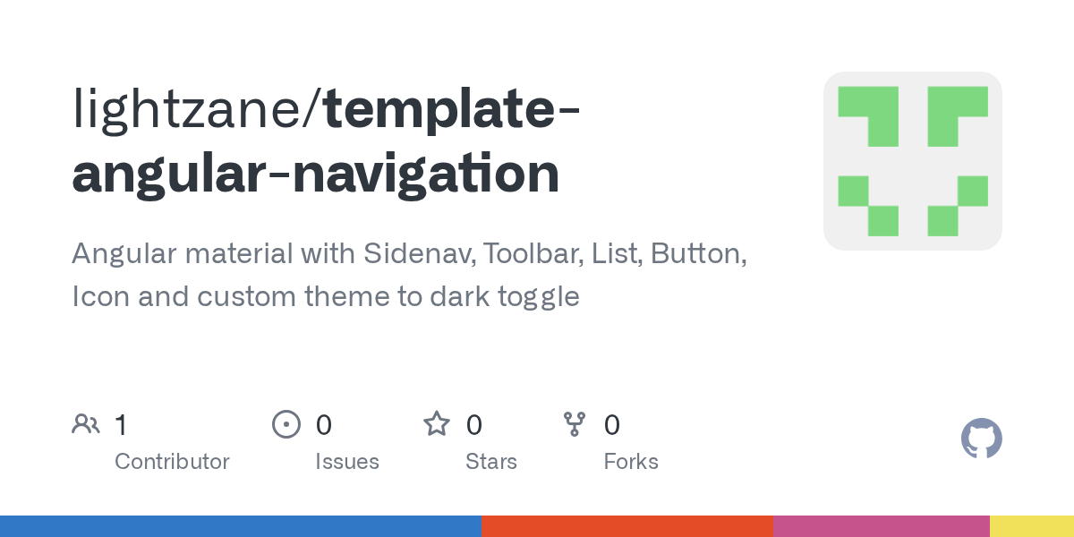 GitHub lightzane/templateangularnavigation Angular material with