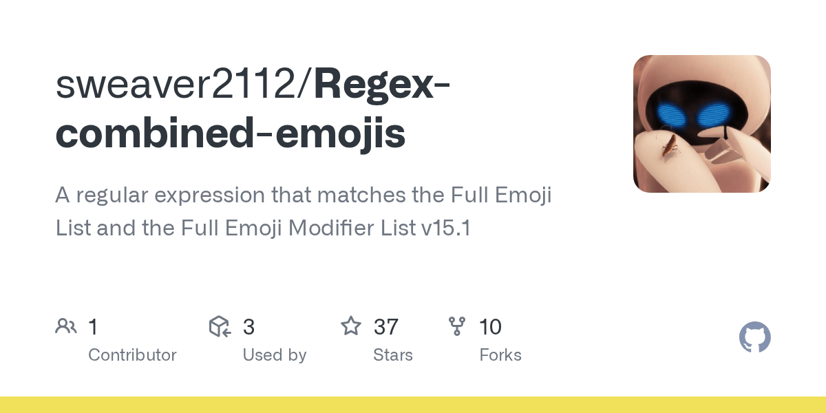 GitHub A regular expression that