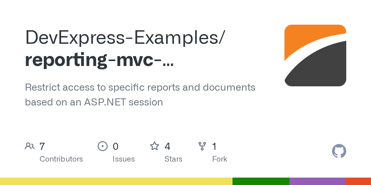 GitHub DevExpressExamples/reportingmvcimplementacustom