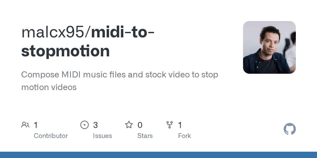 GitHub - malcx95/midi-to-stopmotion: Compose MIDI music files and stock  video to stop motion videos