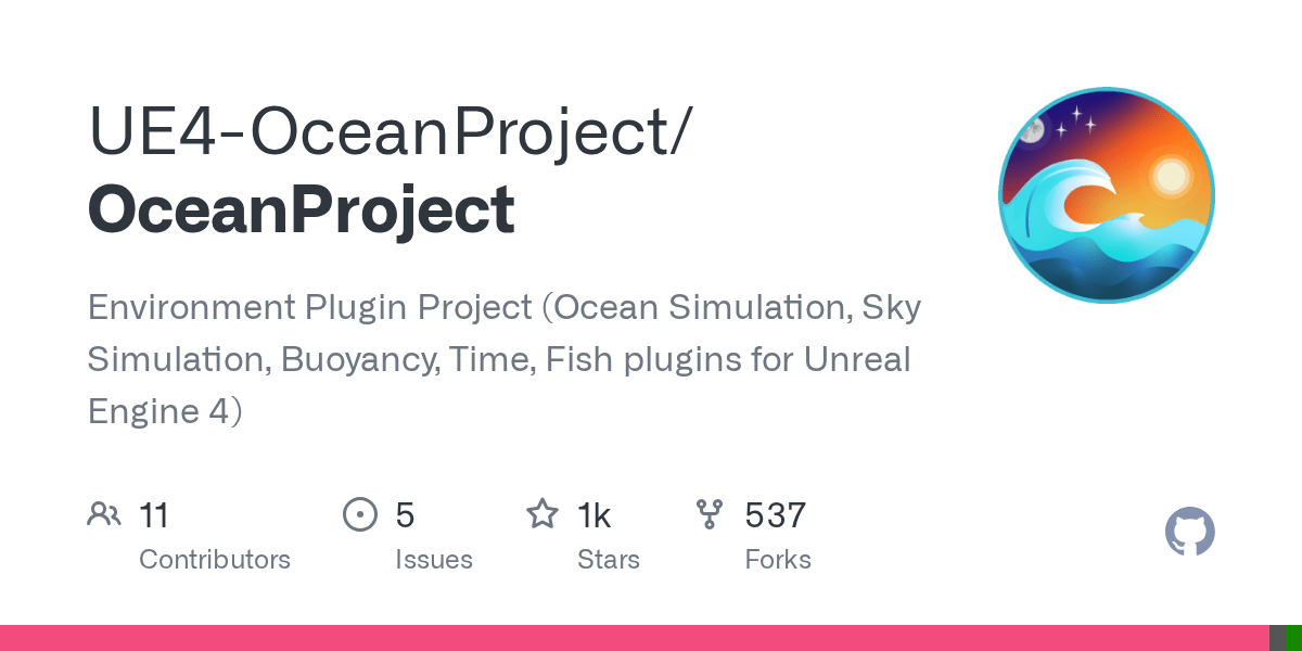 GitHub UE4OceanProject/OceanProject Environment Plugin Project