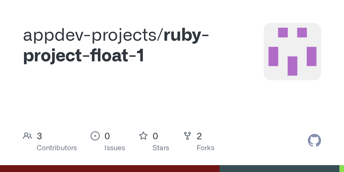 GitHub appdevprojects/rubyprojectfloat1
