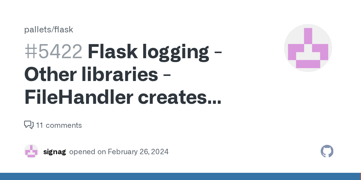 Flask logging Other libraries FileHandler creates duplicate log