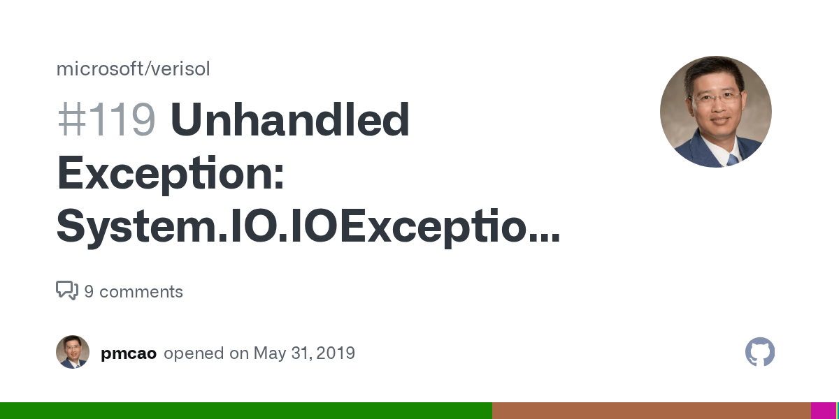Unhandled Exception System.IO.IOException Not a directory · Issue