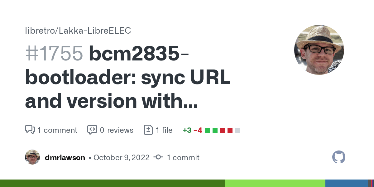 bcm2835bootloader sync URL and version with upstream by dmrlawson