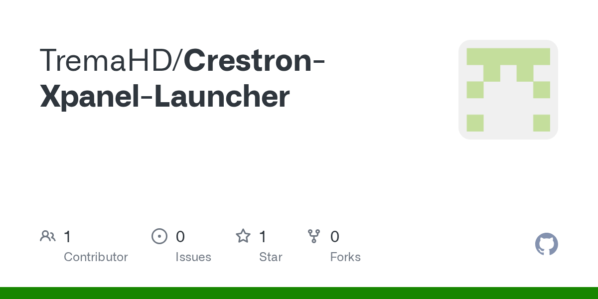 GitHub TremaHD/CrestronXpanelLauncher
