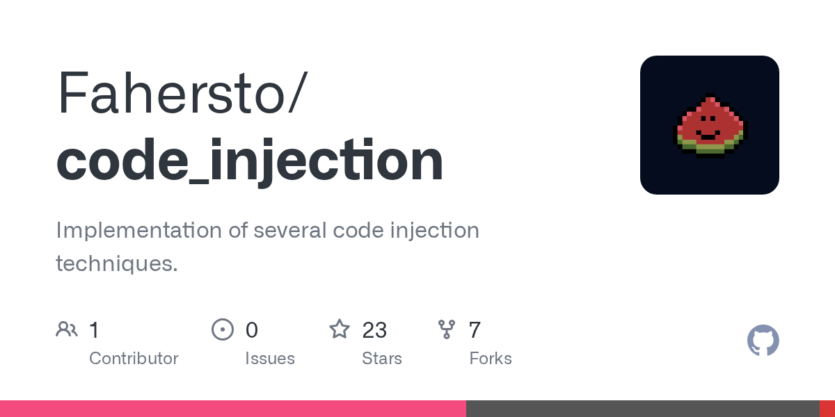 GitHub Fahersto/code_injection Implementation of several code