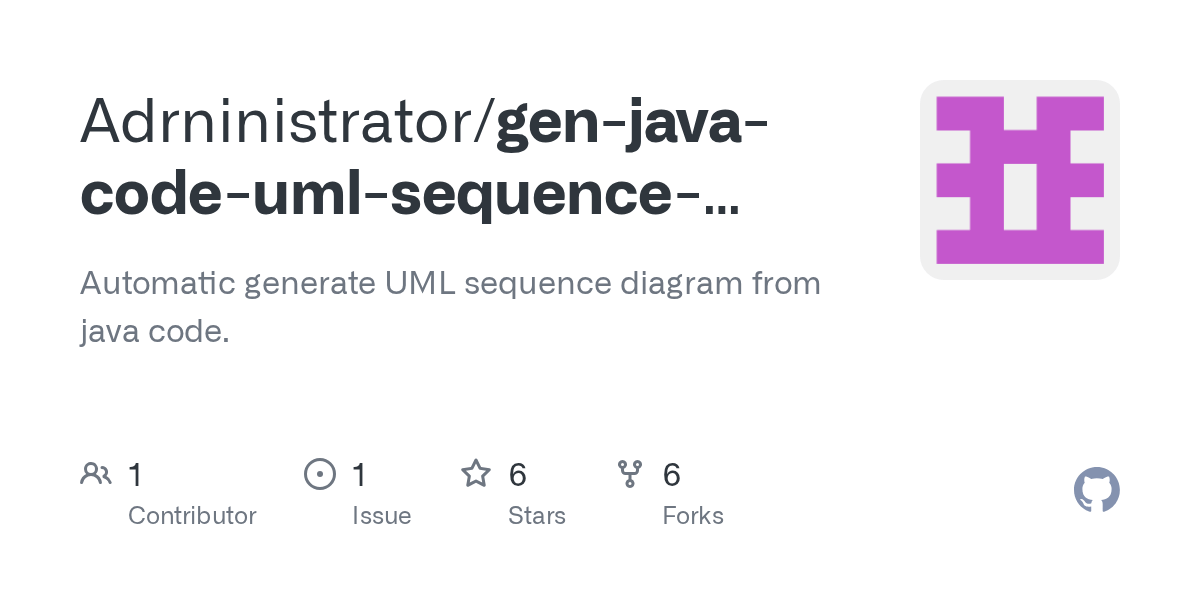 GitHub - Adrninistrator/gen-java-code-uml-sequence-diagram: Automatic