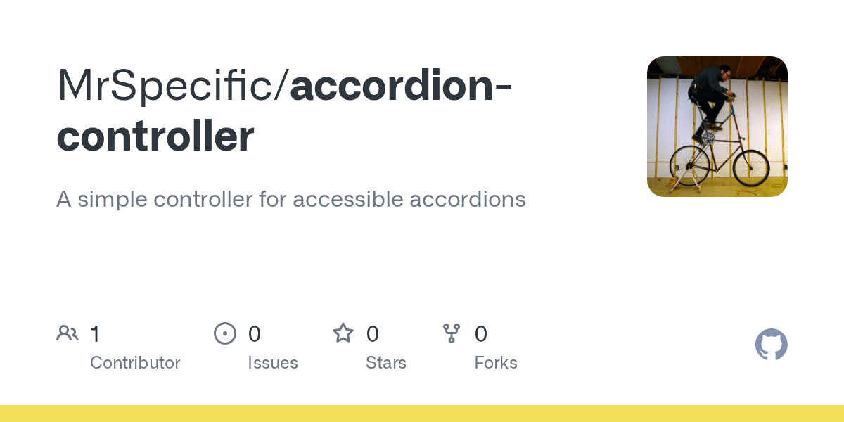 GitHub MrSpecific/accordioncontroller A simple controller for