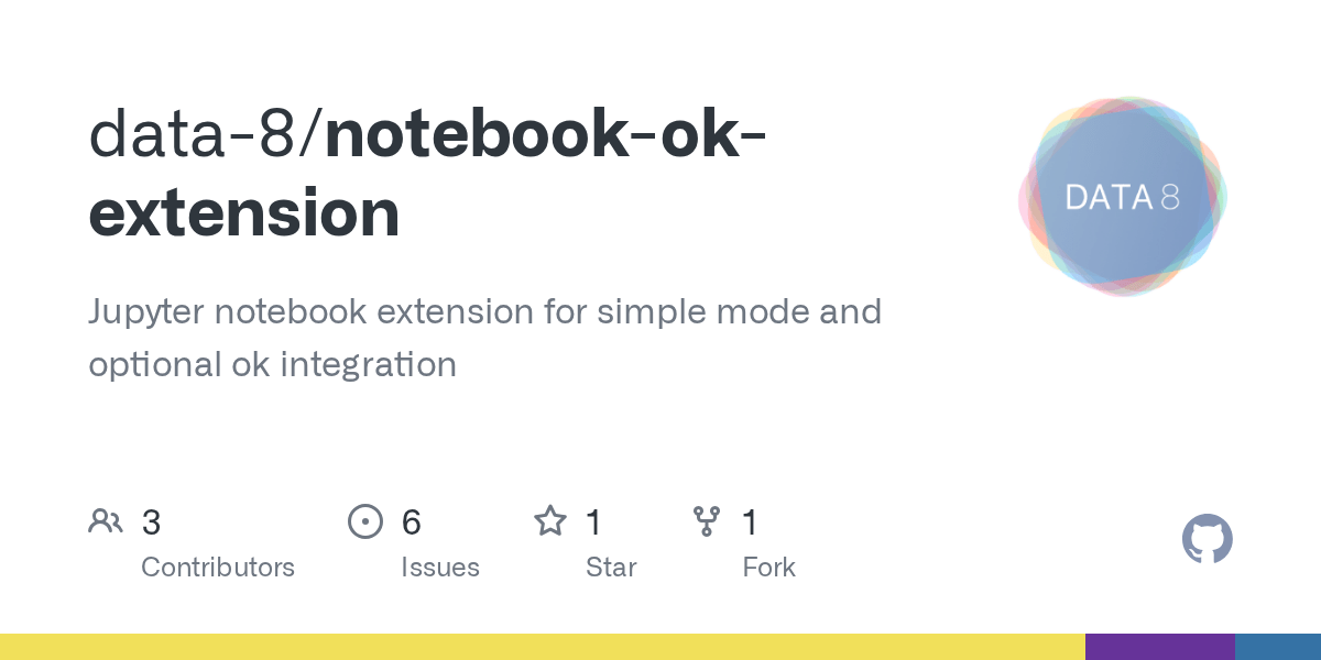 GitHub data8/notebookokextension Jupyter notebook extension for simple mode and optional