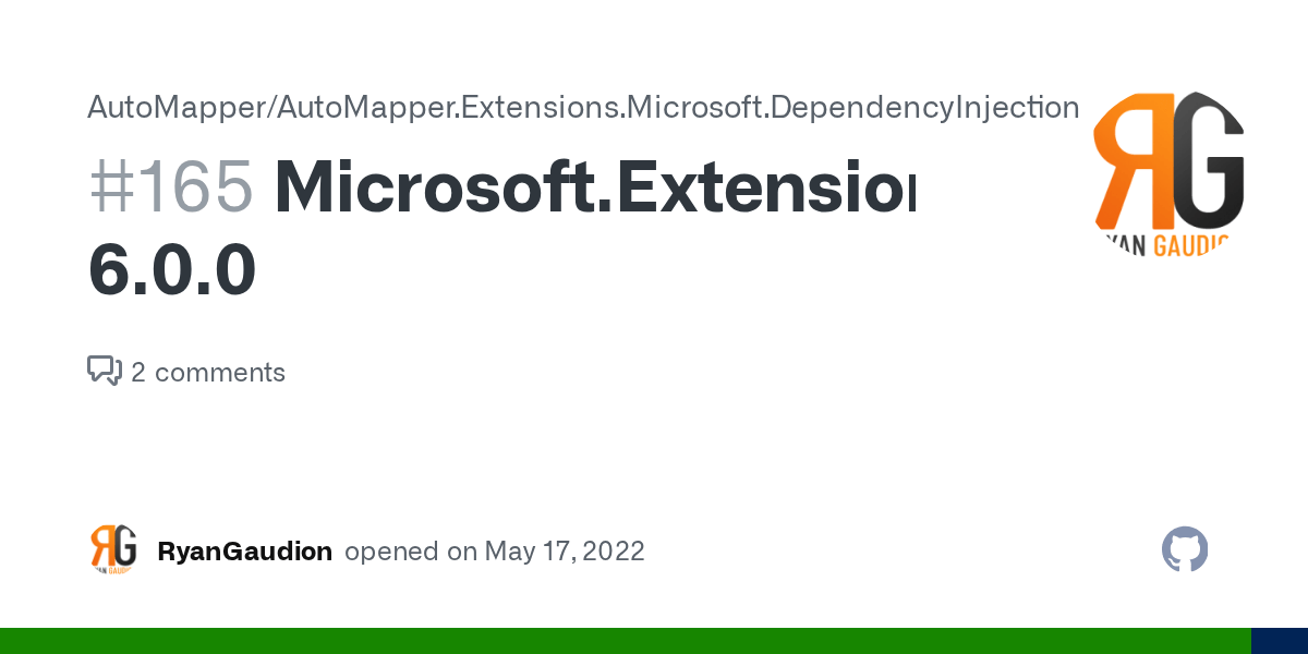Microsoft.Extensions.DependencyInjection.Abstractions 6.0.0 · Issue