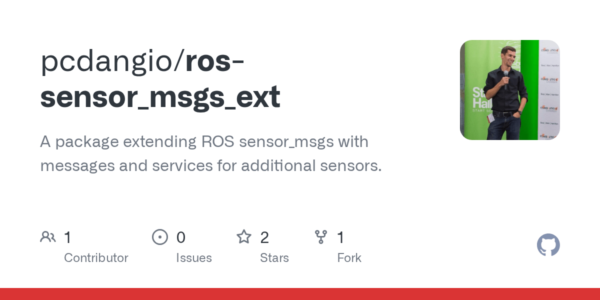 GitHub pcdangio/rossensor_msgs_ext A package extending ROS sensor