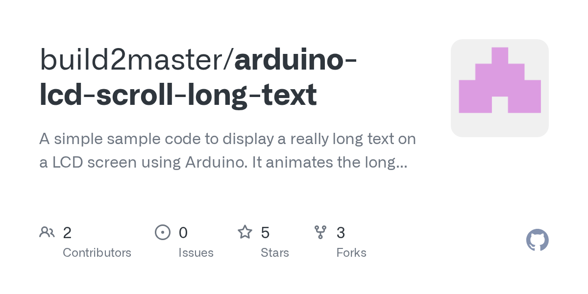 arduinolcdscrolllongtext/arduinolcdscrolllongtext.ino at master