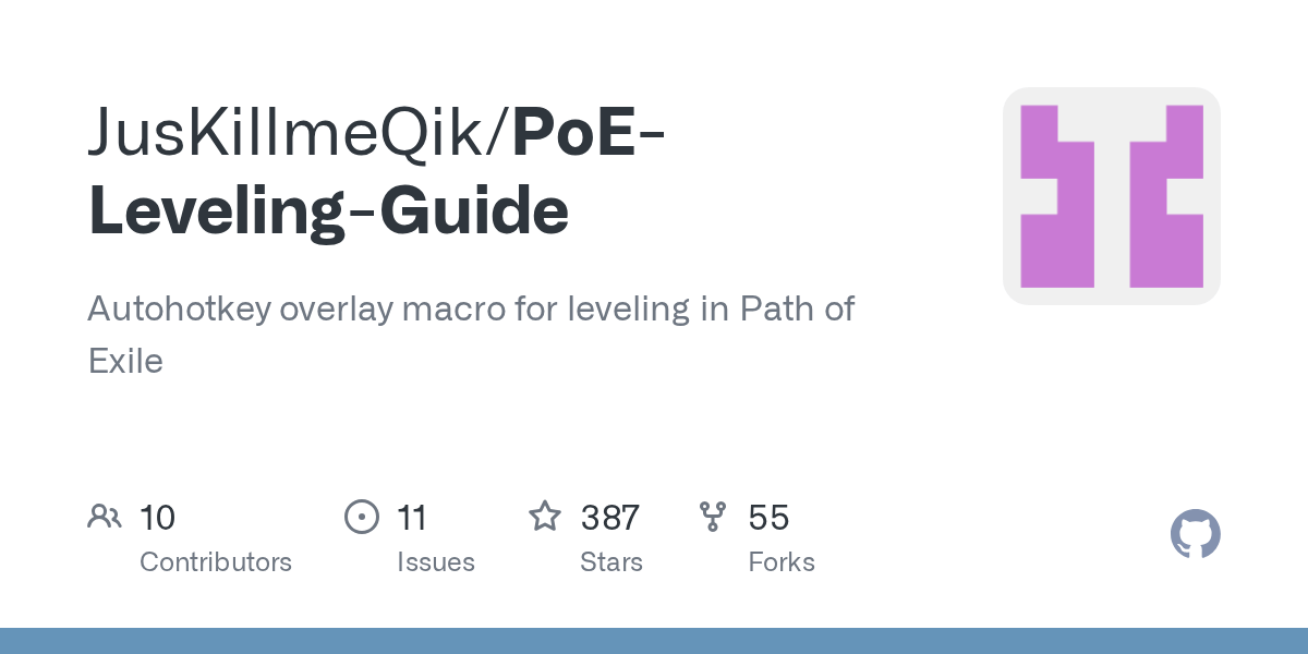 PoELevelingGuide/LevelingGuide.ahk at master · JusKillmeQik/PoE