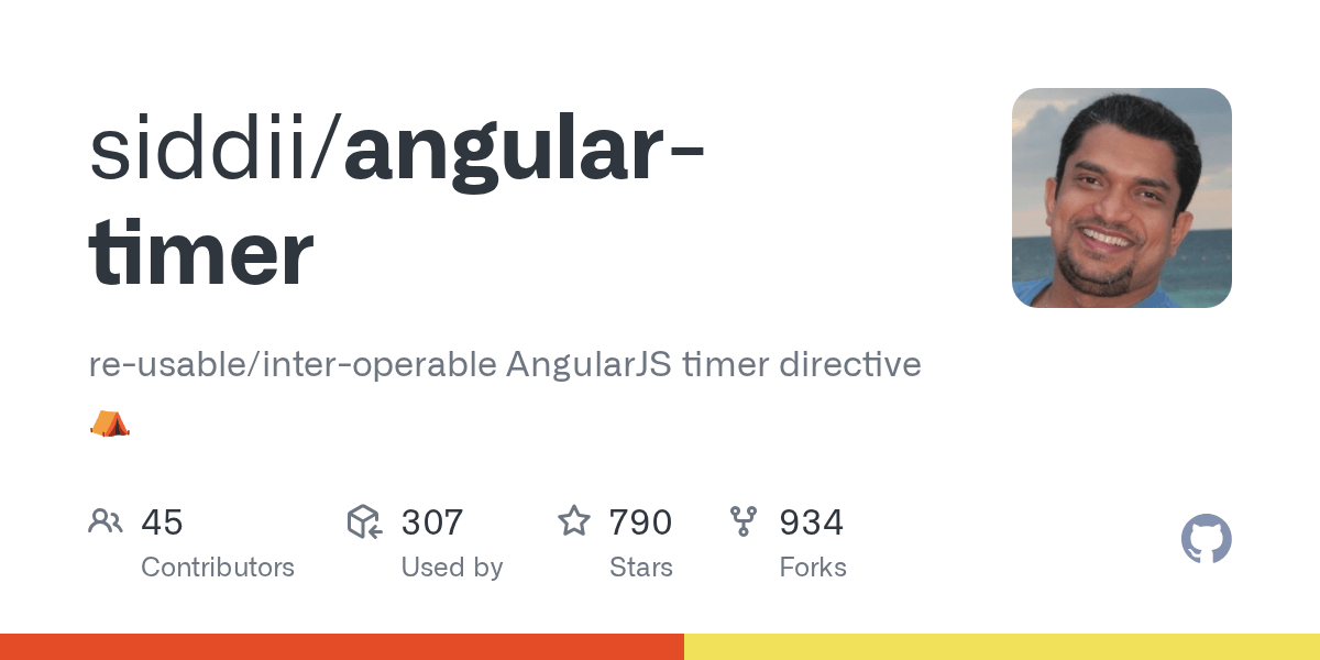 GitHub siddii/angulartimer reusable/interoperable AngularJS timer