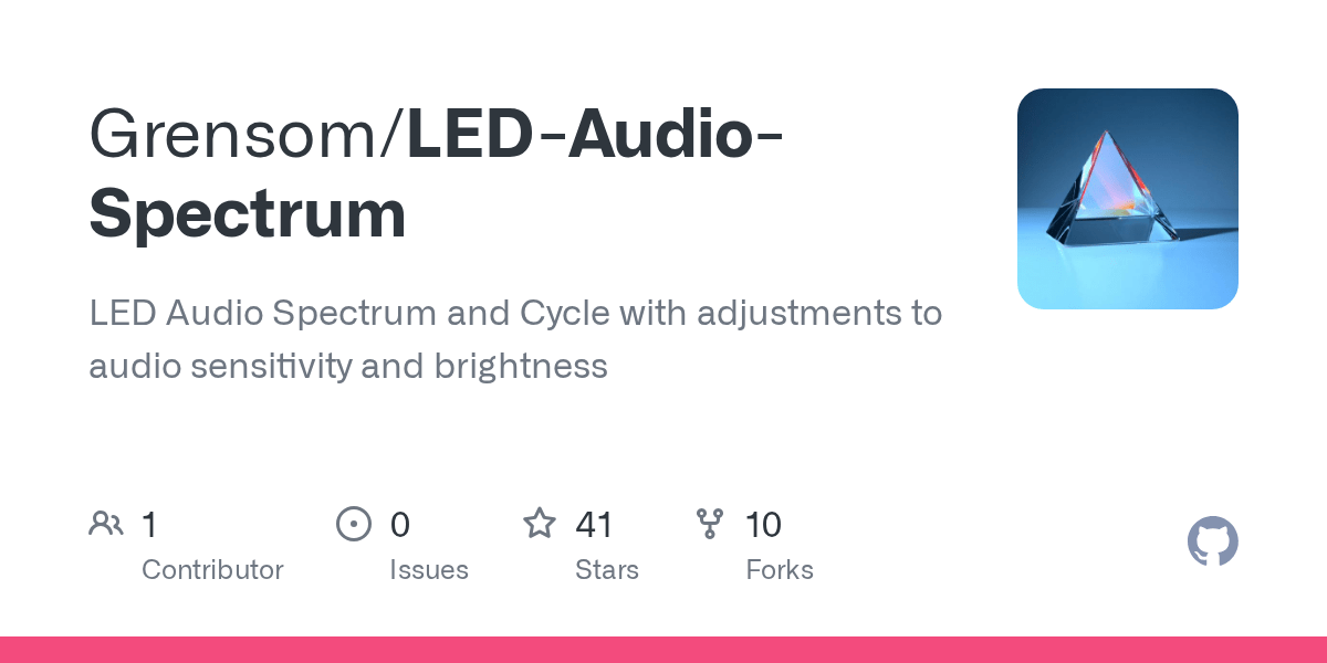 GitHub Grensom/LEDAudioSpectrum LED Audio Spectrum and Cycle with