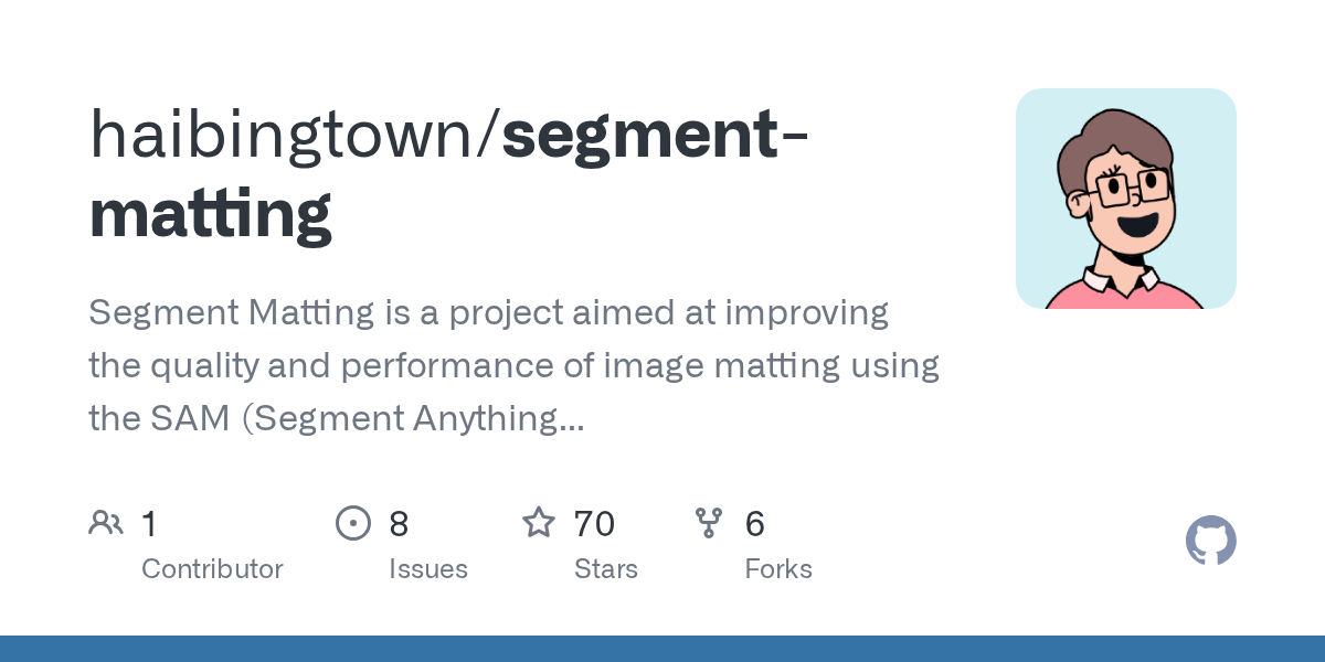 GitHub haibingtown/segmentmatting Segment Matting is a project