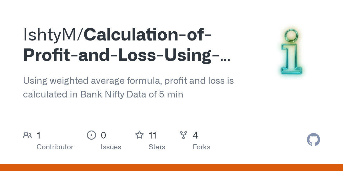 GitHub IshtyM/CalculationofProfitandLossUsingVWAPinTrading