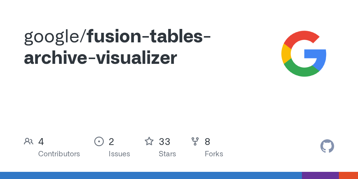 GitHub google/fusiontablesarchivevisualizer