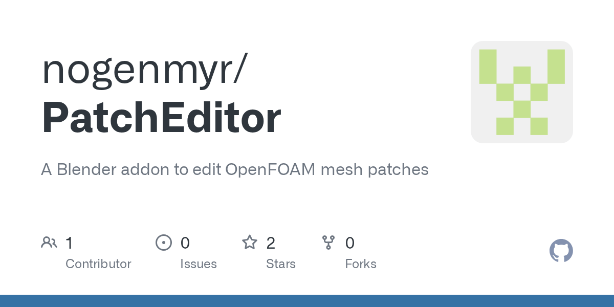 GitHub nogenmyr/PatchEditor A Blender addon to edit OpenFOAM mesh
