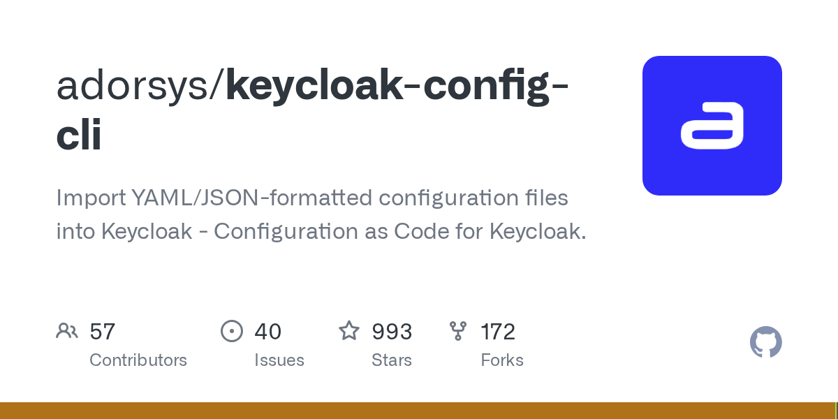 GitHub adorsys/keycloakconfigcli Import YAML/JSONformatted