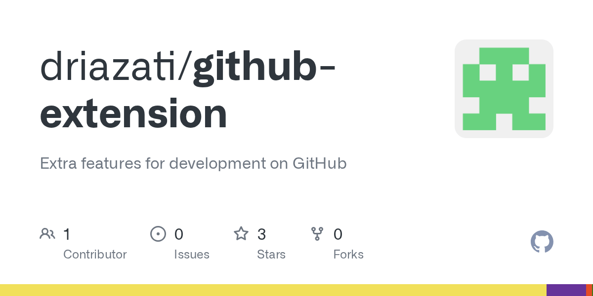 GitHub driazati/githubextension Extra features for development on
