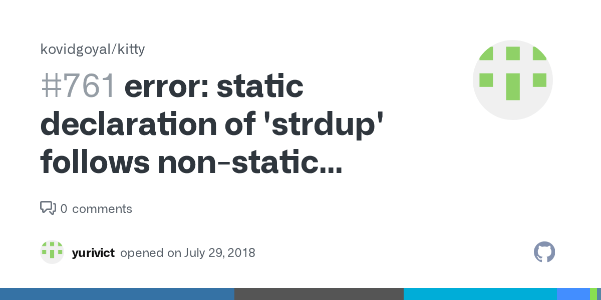 error static declaration of 'strdup' follows nonstatic declaration