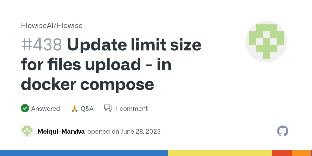 Update limit size for files upload in docker compose · FlowiseAI