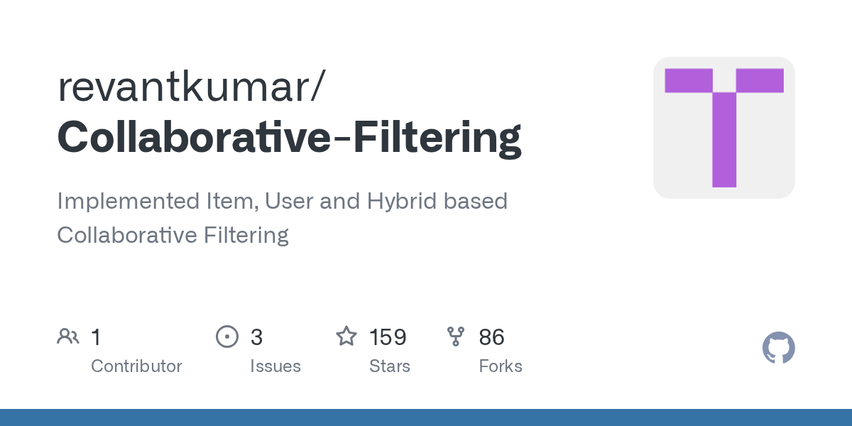 CollaborativeFiltering/itemBased.py at master · revantkumar