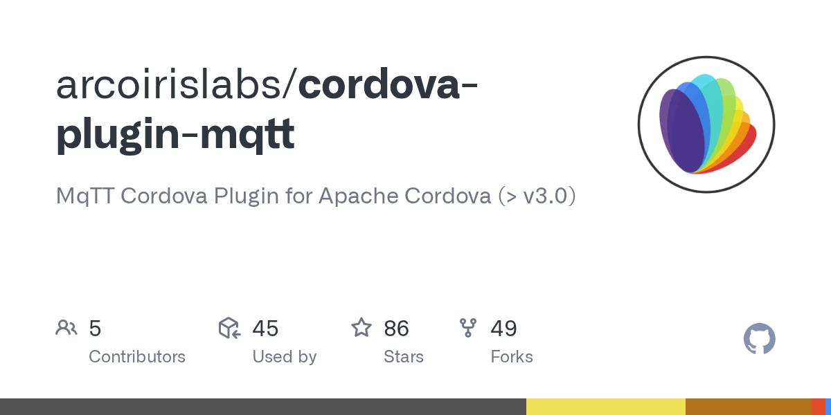 GitHub arcoirislabs/cordovapluginmqtt MqTT Cordova Plugin for