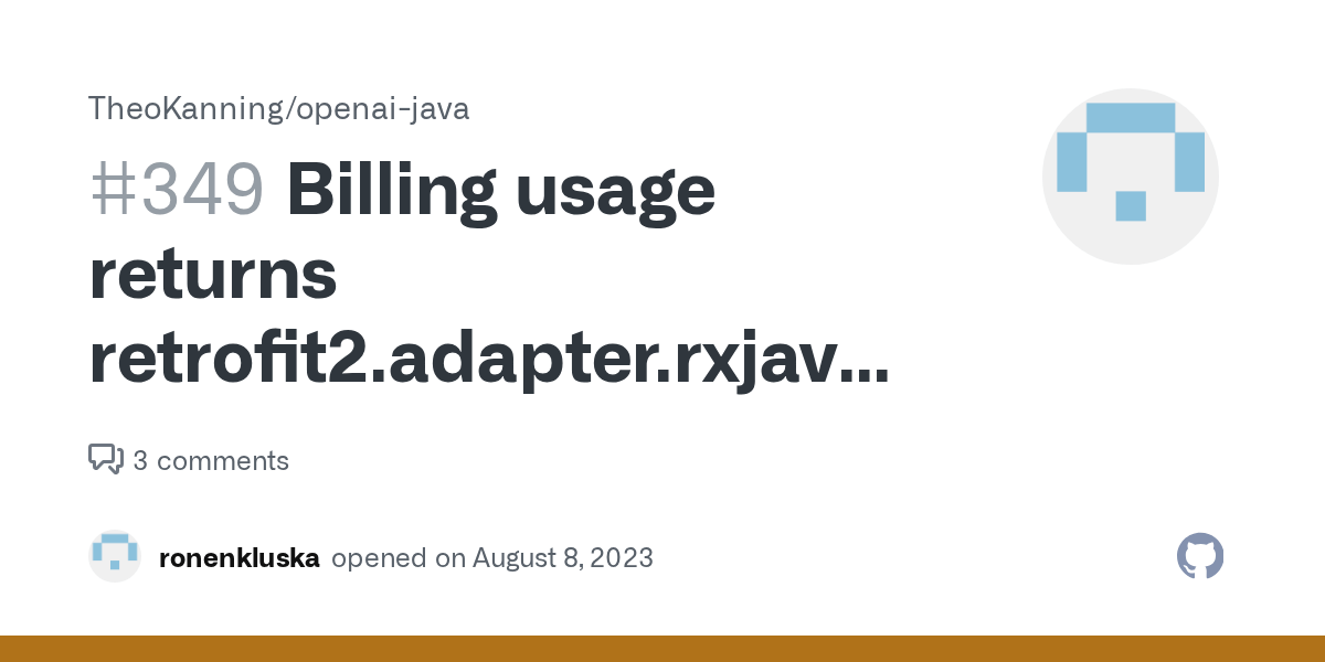 Billing usage returns retrofit2.adapter.rxjava2.HttpException HTTP 403