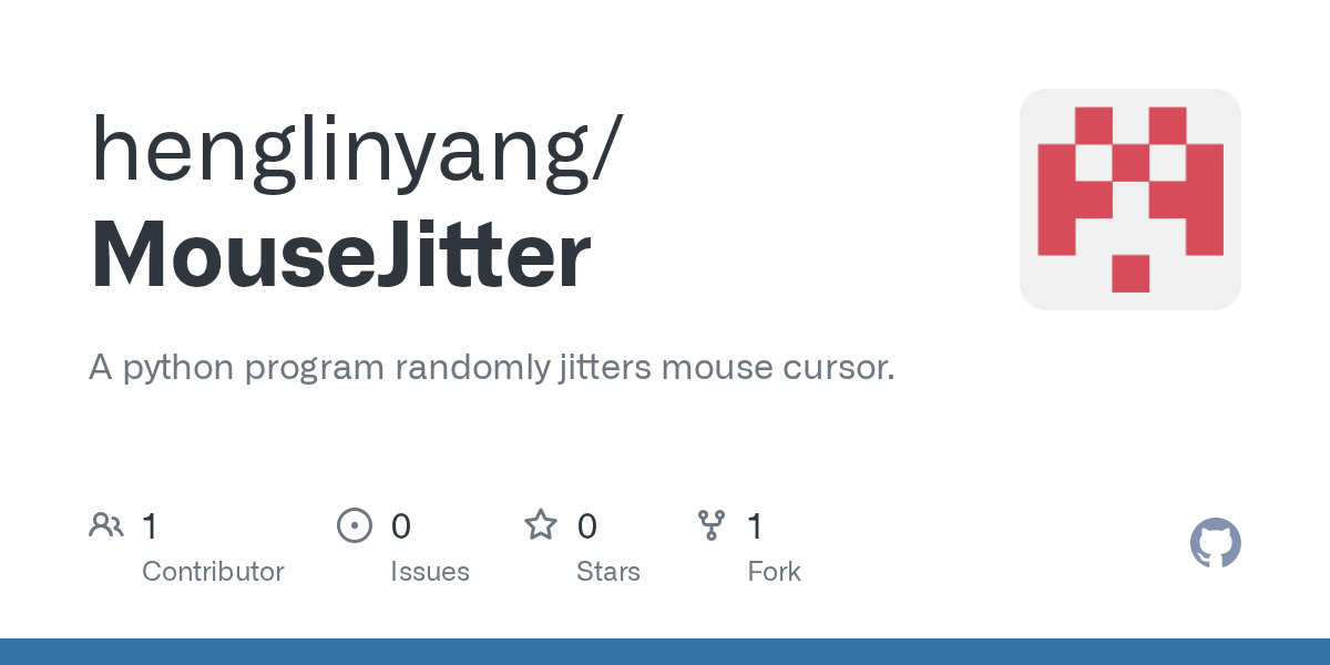 GitHub henglinyang/MouseJitter A python program randomly jitters