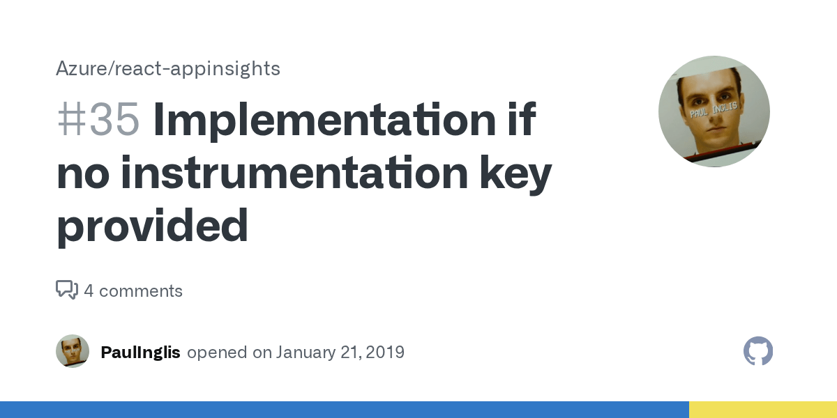 Implementation if no instrumentation key provided · Issue 35 · Azure