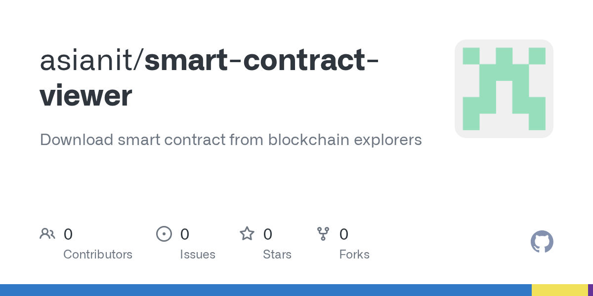 GitHub asianit/smartcontractviewer Download smart contract from
