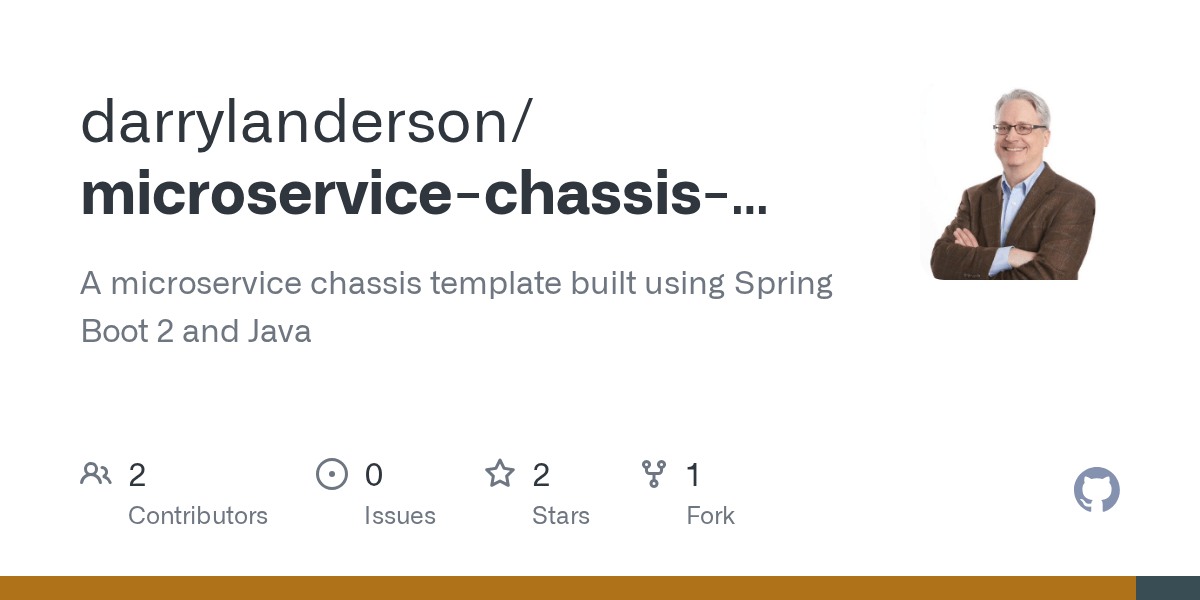 GitHub darrylanderson/microservicechassisjava A microservice chassis template built using