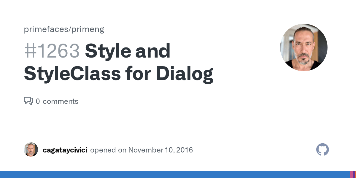 Style and StyleClass for Dialog · Issue 1263 · primefaces/primeng · GitHub