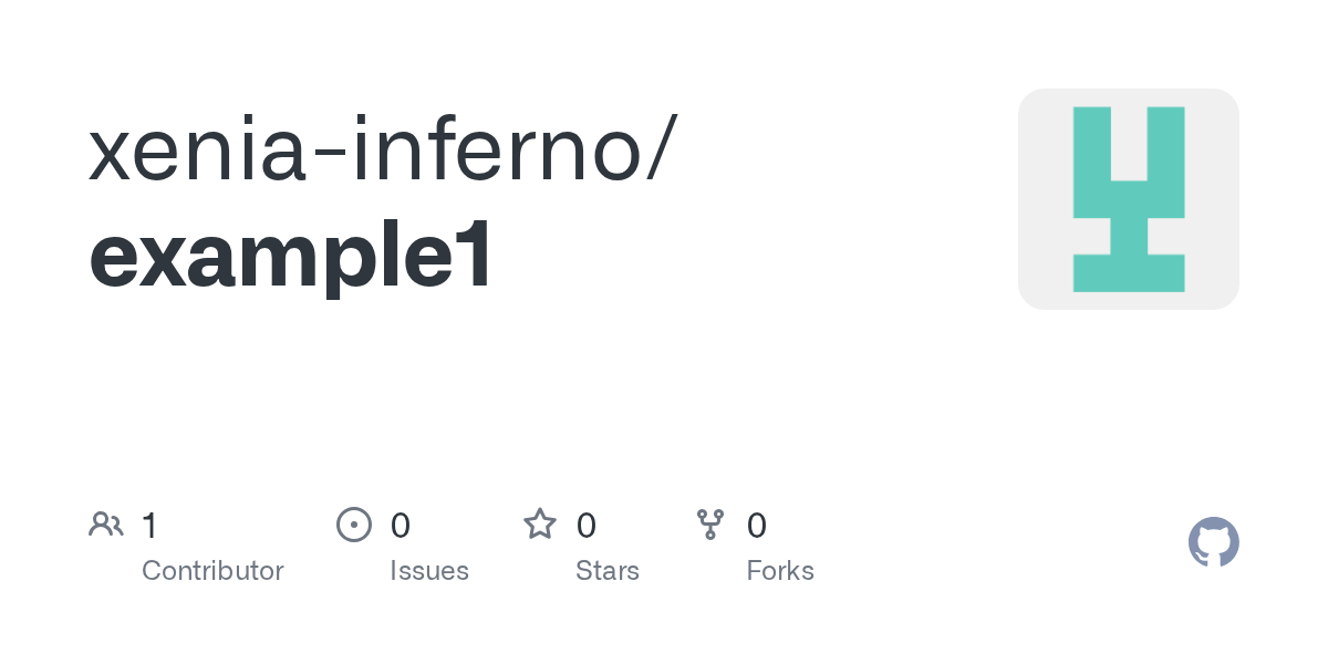 GitHub xeniainferno/example1